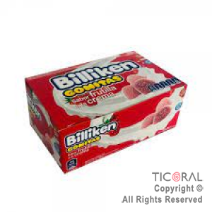 GOMAS BILLIKEN FRUTILLA A LA CREMA 12 SOBRES X 30 GR x 1